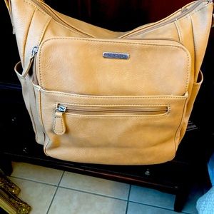 Ladies Faux Leather Multi-Compartment Handbag NWT